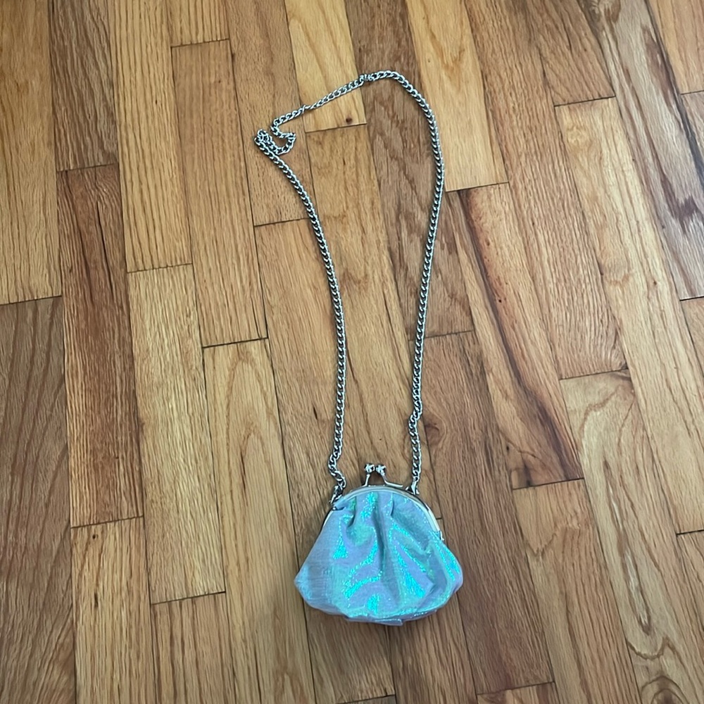 Urban outfitters iridescent coin purse